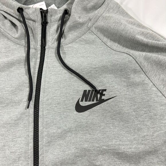 NWT Men's Gray Nike Hoodie Full Zipper Pullover Large DD5284-002 - Picture 3 of 8
